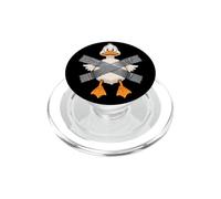 Funny Duck Duct Tape Cartoon Animal Pun PopSockets PopGrip for MagSafe