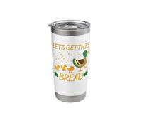 Funny Duck Family Cartoon: Let's Get This Bread Stainless Steel Insulated Tumbler