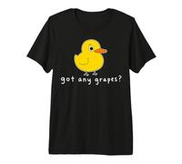 Funny Duck Got Any Grapes Summer Humor Design Meme Premium T-Shirt