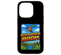 Funny Duck Hunting Pixel Art Retro Gamer 8-Bit Arcade Boom Case for iPhone 14 Pro
