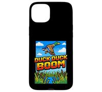 Funny Duck Hunting Pixel Art Retro Gamer 8-Bit Arcade Boom Case for iPhone 15 Plus