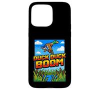 Funny Duck Hunting Pixel Art Retro Gamer 8-Bit Arcade Boom Case for iPhone 15 Pro Max
