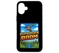 Funny Duck Hunting Pixel Art Retro Gamer 8-Bit Arcade Boom Case for iPhone 16 Plus