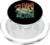 Funny Duck Lover Please Chew Quieter Sarcastic Retro Duckie PopSockets PopGrip for MagSafe