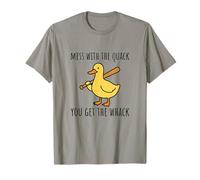 Funny Duck Meme Quack Pun Mess with The Whack T-Shirt