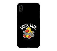 Funny Duck Pun Cute Cartoon Tape Humor Design Case for iPhone XS Max