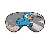 Funny Duck Sleep Mask for Women Men, Soft Eye Mask with Adjustable Strap for Sleeping, Light Blocking Travel Blindfold for Nap Comfortable Eye Cover for Home Office