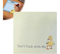 Funny Duck Sticky Notes, Funny Work Stickers for Adults, Funny Fuck Stationery Note Pads, Sticky Notes Fun, Hilarious Novelty Notepads Gag Gift for Coworkers, Office Supplies (B-1PCS)