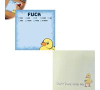 Funny Duck Sticky Notes, Funny Work Stickers for Adults, Funny Fuck Stationery Note Pads, Sticky Notes Fun, Hilarious Novelty Notepads Gag Gift for Coworkers, Office Supplies (Mixed)