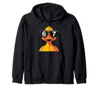Funny Duck Sunglasses 67 Six Seven Meme Zip Hoodie