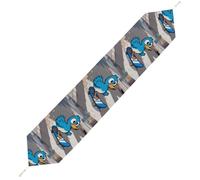 Funny Duck Table Runner for Dining Table, Short Plush Runners Washable & Durable Tablerunner Modern Home Decor for Wedding, Kitchen, Holiday 178*33cm