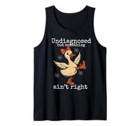Funny Duck Undiagnosed But Something Ain't Right ADHD Autism Tank Top