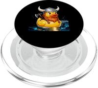 Funny Duck Viking With Helmet Vikings PopSockets PopGrip for MagSafe