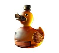 Funny Duck Whiskey Bottle, 10oz Cute Duck Glass Whiskey Decanter, Creative Animal Ducks Liquor Whisky Decanter, Novelty Animal Ducks Whisky Dispenser Flask, for Whiskeys Gift Men