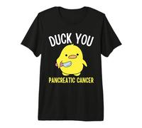 Funny Duck You Pancreatic Cancer Awareness Survival Dad Tees Premium T-Shirt