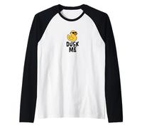 Funny Duckin' Around, Cool Rubber yellow Duck Humor, duck me Raglan Baseball Tee