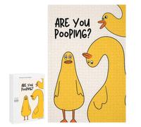 Funny Ducks Asking 'Are You Pooping？' Art Jigsaw Puzzle, 1000 PCS, for Adult Puzzle Fans, A Creative Way to Unwind after A Busy Day, at Home