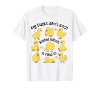 Funny Ducks in a Row Farm Animals Humor Humorous Ducks T-Shirt
