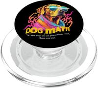 Funny Dumb Dog Math Humor for Pet Owners PopSockets PopGrip for MagSafe