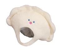 Funny Dumpling Headgear, Chinese Dumpling Cosplay Plush Hat, Soft Themed Party Headwear Accessory for Festival Birthday Childrens Day Easter Thanksgiving