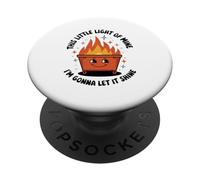 Funny Dumpster Fire Mug This Little Light Sarcastic Gift PopSockets Adhesive PopGrip
