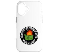 Funny Dumpster Fire Response Team Leader Corporate Workplace Case for iPhone 16