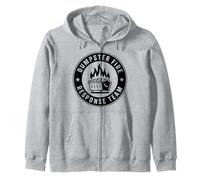 Funny Dumpster Fire Response Team Meme Lover Humor Zip Hoodie
