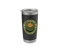 Funny Dumpster Fire Response Team Work Humor Firefighter Men Stainless Steel Insulated Tumbler