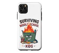 Funny Dumpster Fire Teacher Surviving Middle School Kids Case for iPhone 11 Pro Max