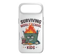 Funny Dumpster Fire Teacher Surviving Middle School Kids Case for iPhone Air