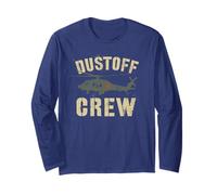 Funny DUSTOFF Crew Medevac Pilot Military Helicopter Rescue Long Sleeve T-Shirt