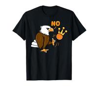 Funny Eagle Kicking Crown No Kings America Protest Democracy T-Shirt