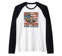 Funny Eagle Mullet Business in the Front Party in the Back Raglan Baseball Tee