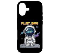 Funny Earth Conspiracy Theory Flat Astronaut Space Case for iPhone 17