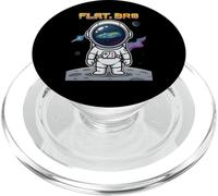Funny Earth Conspiracy Theory Flat Astronaut Space PopSockets PopGrip for MagSafe