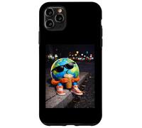 Funny Earth Day Earth Drinking Iced Coffee Planet Meme Case for iPhone 11 Pro Max