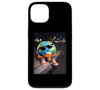 Funny Earth Day Earth Drinking Iced Coffee Planet Meme Case for iPhone 13