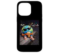 Funny Earth Day Earth Drinking Iced Coffee Planet Meme Case for iPhone 14 Pro Max