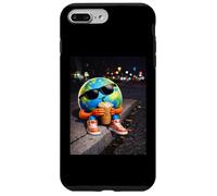 Funny Earth Day Earth Drinking Iced Coffee Planet Meme Case for iPhone 7 Plus/8 Plus