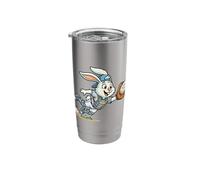 Funny Easter Bunny Catch The Eggs Baseball Bunny Catcher Stainless Steel Insulated Tumbler