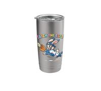 Funny Easter Bunny Catch The Eggs Baseball Bunny Catcher Stainless Steel Insulated Tumbler
