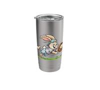 Funny Easter Bunny Catch The Eggs Baseball Bunny Catcher Stainless Steel Insulated Tumbler