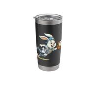 Funny Easter Bunny Catch The Eggs Baseball Bunny Catcher Stainless Steel Insulated Tumbler