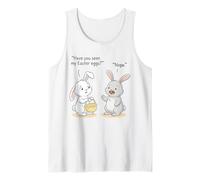 Funny Easter Bunny Chocolate Face Have You Seen My Eggs Tank Top