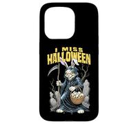 Funny Easter Bunny Grim Reaper I Miss Halloween Gothic Case for iPhone 15 Pro
