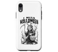 Funny Easter Bunny Grim Reaper I Miss Halloween Gothic Case for iPhone XR