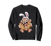 Funny Easter Bunny Monkey With Big Cookie Sweatshirt
