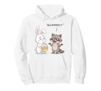 Funny Easter Bunny Raccoon Allegedly Chocolate Thief Humor Pullover Hoodie