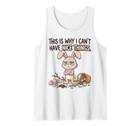 Funny Easter Bunny Why I Cant Have Nice Things Grumpy Rabbit Tank Top