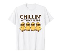 Funny Easter Day Cool Chicks Sunglasses Squad Boys Kids Men T-Shirt